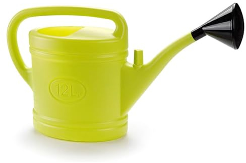Acan Tradineur - Regadera de plástico - Capacidad 12 litros - Utensilios de jardinería, riego, casa, balcón, terraza, Patio - Color Amarillo
