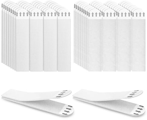 Lectorias 36 Stück powerstrips, bilder aufhängen ohne bohren, Selbstklebend poster strips, bild aufhängen ohne nagel, klebestreifen doppelseitig, posters aufhänger, rückstandsfreies Ablösen