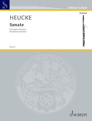 Sonate: für Fagott und Klavier. op. 114, 4. Fagott und Klavier. Partitur und Stimme. (Edition Schott)