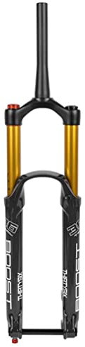 UIOPPOI DH MTB Luftgabel 27,5/29 Zoll Mountainbike Federgabel Reise 180 mm Rückprall Einstellung, manuelle Verriegelung 1-1/2 Zoll konische Fahrrad-Vorderradgabel Steckachse 15 x 110 mm Boost