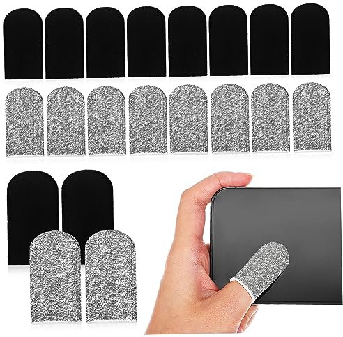 CIYODO 40stücke Gaming Fingerärmel Aus Atmungsaktivem Material Schweißresistent Und Waschbar Für Daumen Und Finger Geeignet Für Männer Und Frauen