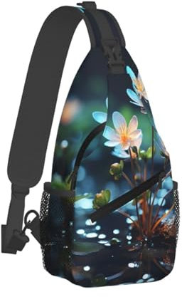 QVUEagriSJ Umhängetasche für Herren und Damen, Crossbody-Rucksack, verschiedene kleine Blumen, Crossbody-Tasche, Brusttasche für Reisen, Sport, Es gibt verschiedene kleine Blumen, Einheitsgröße,