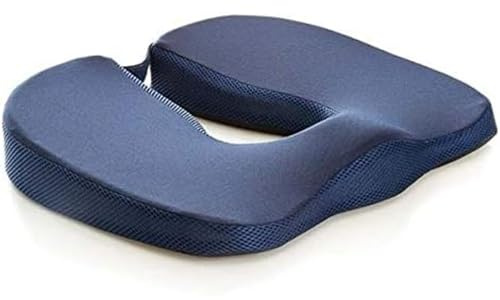 REMEDIA ONE - Prostatakissen für Herren, Kissen für Prostatitis, Antiprostata, ideal für den Einsatz im Büro, Auto und Rollstuhl - Memory Foam, Bezug aus Polyester, abnehmbarer Bezug, Farbe Blau