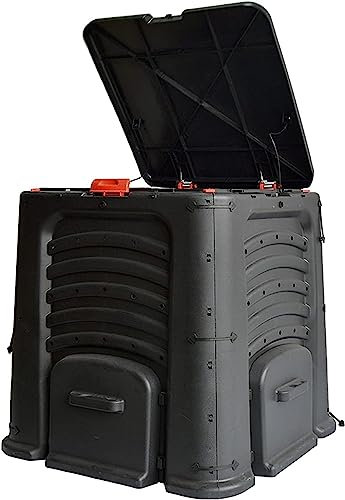 Grand Bac À Compost De Jardin De 105 Gallons / 400 L, Bacs À Compost Extérieurs, Création Rapide d'un Sol Fertile, Boîte D'aération, Assemblage Facile, Protection UV Et Anti-âge