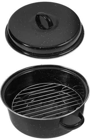 TOYANDONA Cocotte Émail pour Barbecue Poêle de Cuisson Ustensile de Cuisine Rôtissoire à Dinde Cocotte Marmite