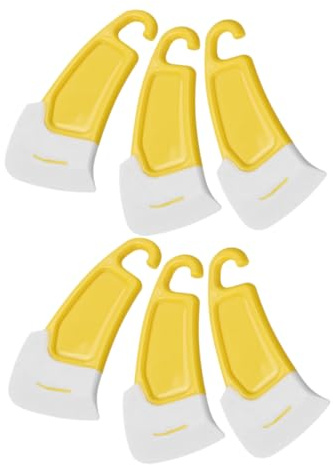 VINTORKY Grattoir à en Silicone pour Nettoyage de Casseroles et Poêles Mini Spatule Pratique pour Ustensiles Antiadhésifs Ensemble de 6 Pièces