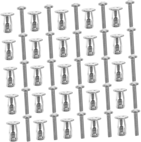 ARTIBETTER Dadi di Espansione a Forma di Fiore per Porta Cava 4X20 MM Set da 25 Pezzi Viti di Fissaggio Ancoraggio per Acciaio e Lamiera Uso Domestico e Ufficio