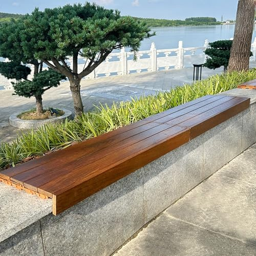 Aeovot Tragbare Sitzkissen Outdoor Wasserfest aus Holz für Gartentreppe Klemmkissen mit Rutschfester Unterseite Sitzauflagen Sitzpolster Bank Bodenkissen für Terrasse Stadion(L 70 cm/27.6 in)