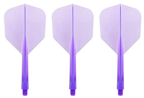 Condor Zero Stress Flight System - Small Clear Purple - Dart Flights Medium