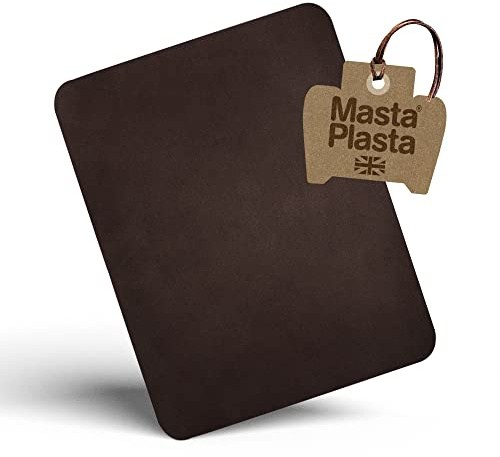 Parche de reparación de cuero suave y ante – Autoadhesivo – Marrón 28×20cm | Parche original de microfibra ultraflexible de MastaPlasta: reparación instantánea para sofás y molduras de coche; sin coser