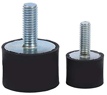 Hlyjoon Gummipuffer 4 Stück Schwingungsdämpfer Silentblock Anti-Vibration Gummilager für Luftkompressoren Dieselmotoren Benzinmotoren Wasserpumpen(VD30*20 M8*23)