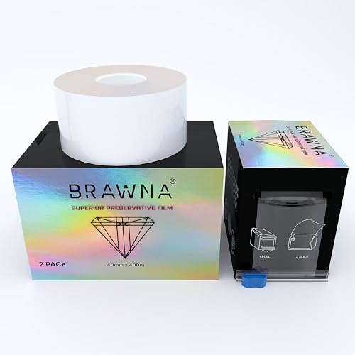 BRAWNA Pellicola conservante superiore da 800 m, involucro in plastica per microblading, fard labbra e eyeliner PMU – Forniture per microblading – Kit PMU
