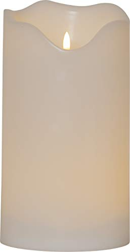 Vela LED de exterior XXL GRAND 30cm, llama 3D, temporizador