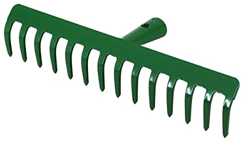 Rekord - Gartenrechen 14 Zinken - 35 cm Bodenharke Stahl Pulverbeschichtet