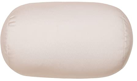 Focustree Squish Bean Bed Microbead Pillow Bolster Tube Body Pillow Smooth Cool Touch Fabric Neck & Back Support Throw Travel Pillow Fun Colors (Wheat)