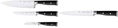 WMF Grand Class Messerset 3teilig & Grand Class Fleischmesser 34 cm, Made in Germany, Messer geschmiedet, Performance Cut, Spezialklingenstahl, Klinge 20 cm