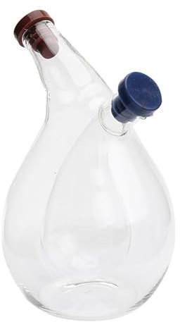 Ciieeo 1 Pc Botella Dispensadora De Aceite De Vidrio Contenedor De Condimentos Para Cocinar Tazón De Palomitas De Maíz Vinagrera De Salsa De Soja Aceitera Dispensadora Boca Delgada 2 En 1