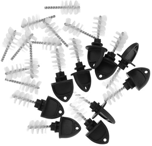 iplusmile 20pcs Beer Tap Cleaning Brush Home Brew Accessories Stainless Steel Beer Faucet Brush for Bar Kitchen
