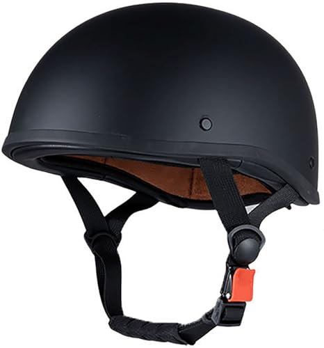 Casco Scodella Portatile Mezzi Caschi Jet, Mezzo Casco Da Motociclista, Vintage Caschi Cromwell Caschi Casco A Scodella Scooter Motorino DOT/ECE Omologato Mezzo Elmetto Da Moto 4,XL=61-62CM