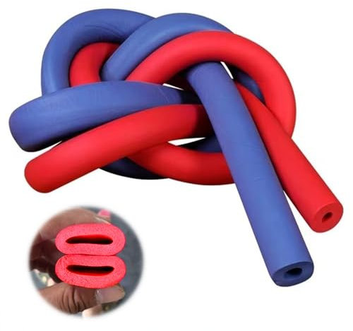 9mm /15mm / 20mm/ 25mm Wall Foam Tubing Pipe Insulation Foam Tube Antifreeze Insulation Lagging Winter Freeze Protection Tube Fire Retardant Hose(Red,ID10mm*15mm*2m)