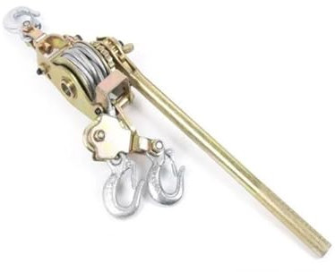 Hand winch, 3T 3 Hooks Japanese Style Ratchet Cable Puller, Hand Steel Wire Rope Puller Ratchet Pulling Wire Grip,for Boat Trailer Caravan Marine