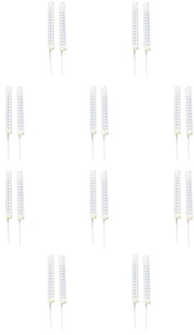 DSOUWEH 10 Set di di muschio resistente e di lunga durata per piante, versatile e facile da riempire, supporto per piante Monstera, bianco