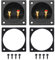 sourcing map 2Pcs 2 Inch Speaker Box Terminal Cup, 2-Way Subwoofer Plug Connector Double Binding Posts Spring Loaded Jack for Car Stereo Speaker Wire Sub Box