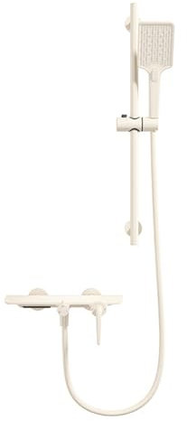 XJTNLB Grifo Bañera Cascada Leche Blanca Grifos Duchas de Baño Grifo Mezclador de Ducha de Latón Montado en la Pared
