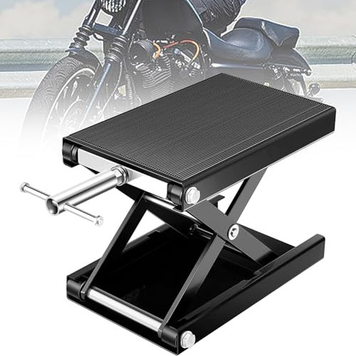 Tavolo Di Sollevamento Per Moto, Cavalletto Per Riparazioni Moto, Capacità Di Carico 500 Kg, Piattaforma a Corpo Largo, Martinetto Di Sollevamento a Forbice In Acciaio a Ponte Largo Per Trike, Moto Da