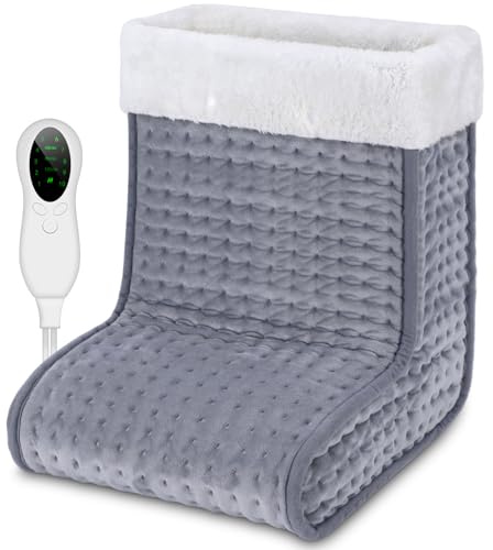 Biutee Riscaldamento piedini,Riscaldamento piedi elettrico,Fodera interna soffice e lavabile, con 3 livelli di timer, 10 livelli di temperatura, scaldamani per casa ufficio