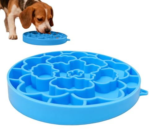 Dewireaey Schleckmatten Für Hunde - Zweiseitiger Silikon-Haustiernapf,Leckmatte Für Katzen Mit Saugnäpfen,Für Welpen Und Haustiere, Gegen Langeweile, Für Boxentraining, Fütterung Sowie Essen