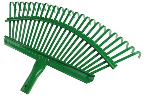 Ziociura Testa di Rastrello da Giardino, Testa di Rastrello Manuale per Foglie, in Acciaio Ad Alto Tenore di Carbonio, Portatile per Piantare.
