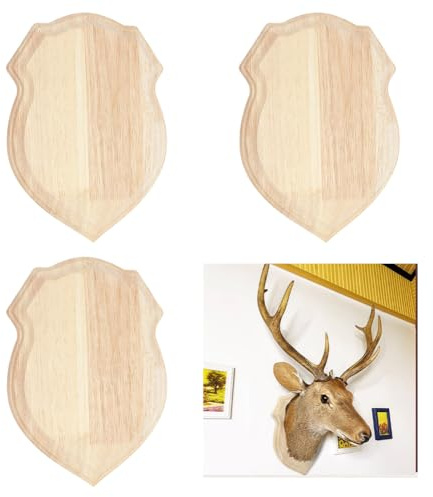 FINGERINSPIRE 3 Stück Unfertige Holzschildplatte 30x22.5x1.7cm Unbemalte Holzplatte Unfertiger Holzsockel Gebleichter Mandelton Glatt Geschliffene Oberfläche Für Brandmalerei