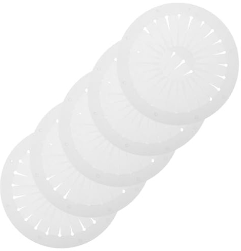 Veemoon 5Pcs 12Cm Ribbon Rosette Maker Tool Set with Circular Alignment Board for Brooch Making Pleated Ribbon Craft Template for DIY Flowers and Corsage Decorations