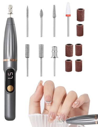 Per Unghie Elettrica Smerigliatrice Elettrica 15000 RPM Per La Cura Delle | Strumento Trapano Ricaricabile Per Casa, Salone, Spa Quotidiana, Viaggi, Campeggio, Pedicure E Manicure
