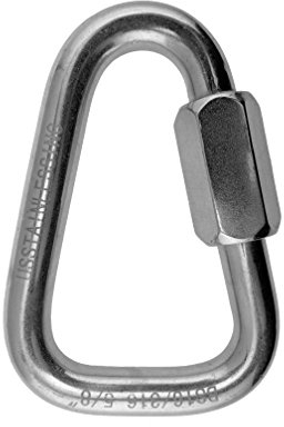 Schnellverbindung, Edelstahl, 316 Delta-Schnellverbindung, 16 mm, meerwassertaugliches Dreieck.