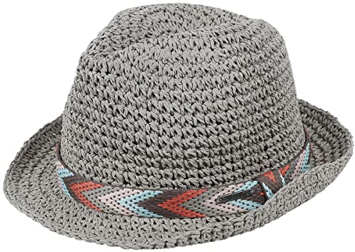 CHILLOUTS Medellin Hut - Trilby Strohhut Herren, 100% Papierstroh, Handgefertigt, Crushable, Adjustable, Sommer Sonnenhut, XS/S-M