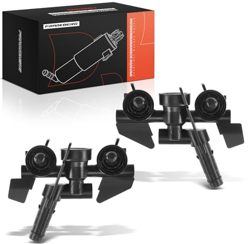 Frankberg 2x Waschwasserdüse Scheinwerferreinigung Vorne Links Rechts | Kompatibel mit 3er E46, 3er Coupe E46, 3er Cabriolet E46, 3er Touring E46, 3er Compact E46