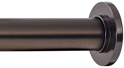 Ivilon Tension Curtain Rod - Spring Tension Rod for Windows or Shower, 24 to 36 Inch. Oil Rubbed Bronze ORB