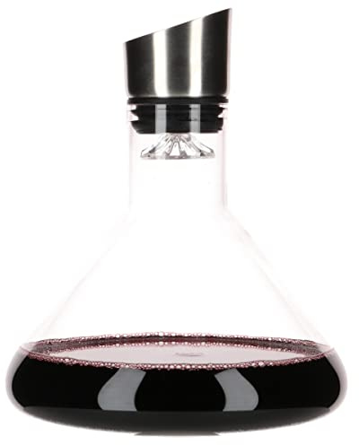 Vinata Sicilia Dekanter - 1,5 Liter - Dekanter Kristall - Wein Dekantierer - Handgemachte Wein Belüfter