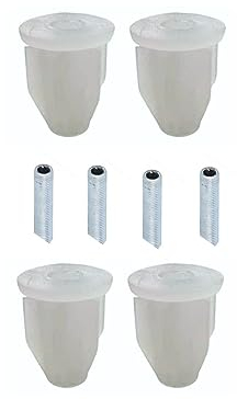 prometeo electronics Kit da 4 adattatori per bottiglia + 4 barre filettate M10 da 30mm Kit per illuminazione bottiglia