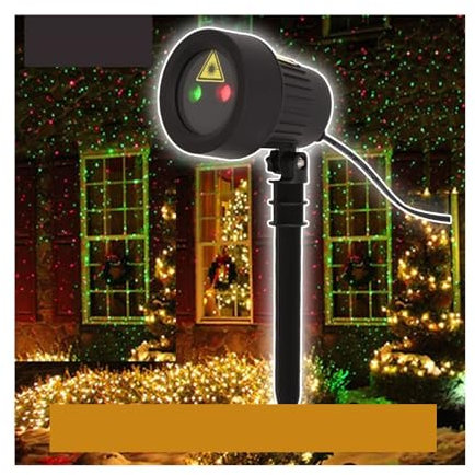 Luces De Proyector De Navidad PortáTiles, Luces al aire libre Proyector de Navidad Año Nuevo Calle Jardín Decorat for el hogar Patio Casa Vacaciones Puntos estáticos Imagen Hd Y FáCil InstalacióN ( Co
