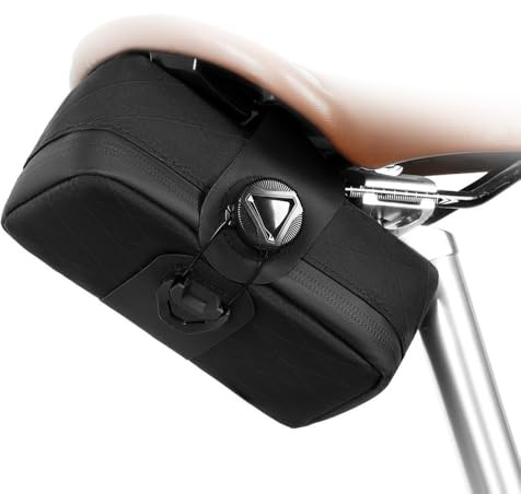DONGKER Bike Bag, 0.8L Fahrrad Satteltasche mit Capture-System, Wasserdichter Fahrradsitz Tasche für MTB, Rennrad, e-Bike