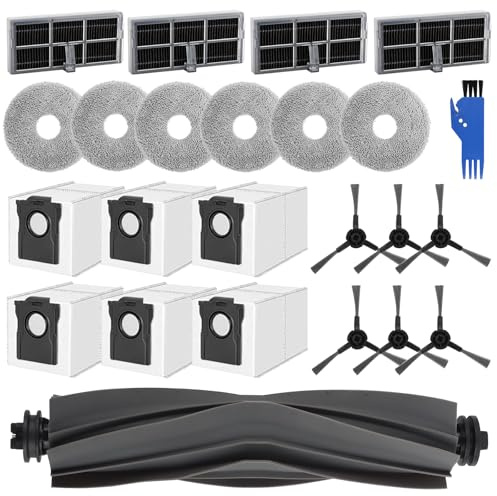 24 Piezas Accesorios para Dreame L10s Pro Ultra Heat / L10s Ultra Gen 2 / X30 Ultral/Mova E30 Ultra, Accesorios de Repuesto para Robot Aspirador