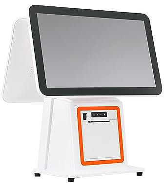 IUBGFTO Registrierkasse Smart Double Touch Screen Win7 für Einzelhandelsgeschäfte Registrierkasse mit Touchscreen 15
