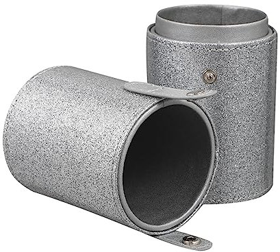 IWOWHERO Boîte De Rangement Cuir Pu Pour Pinceaux De Maquillage Conteneur De Cosmétiques Portable Avec Design Pailleté Pour Accessoires De Beauté