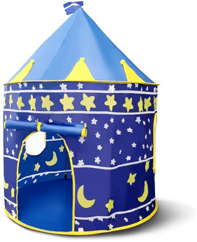 KORIMEFA Tenda da gioco per bambini, tende da gioco Portable Play Teepee Indoor e Outdoor Regalo per bambini Regali di compleanno (Blu navy)
