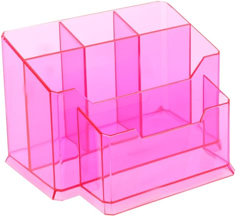 Organizador de Herramientas de Uñas de Escritorio Acrílico Compartimentos | Gran Capacidad, Base Engrosada, Estable Protección Frente a Daños, para Accesorios de Maquillaje