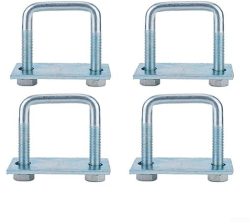 4 Pcs Leaf Spring Clamp Set, Enhances Vehicle Stability with Reliable Installation Components
