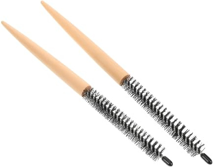 MOTHNUR 2 pièces Brosse Volumisante Petite à Dents Fines pour Coiffage Précis Effet Racines Relevées et Bouclage Compacte et Voyage Lot